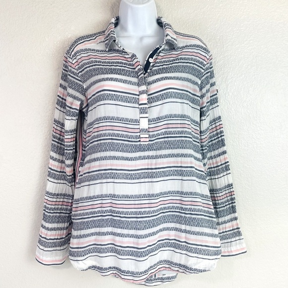 Columbia Striped Books Lake Tunic Top Size M - Picture 1 of 6